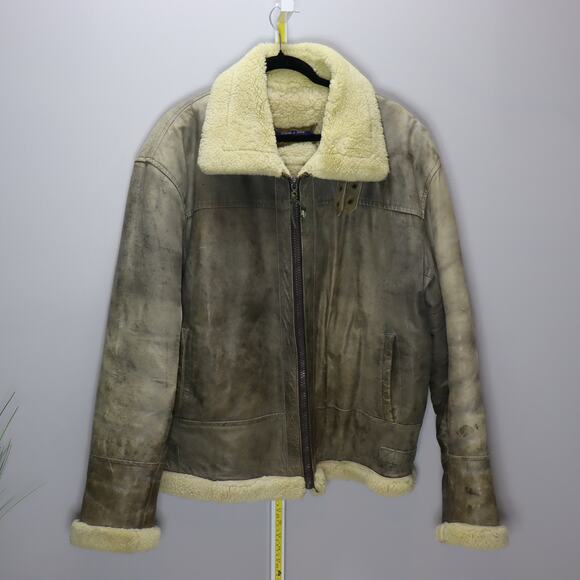 Vintage Afghan Shearling Jacket Snow Leopard Store Kabul AFG - Picture 1 of 7